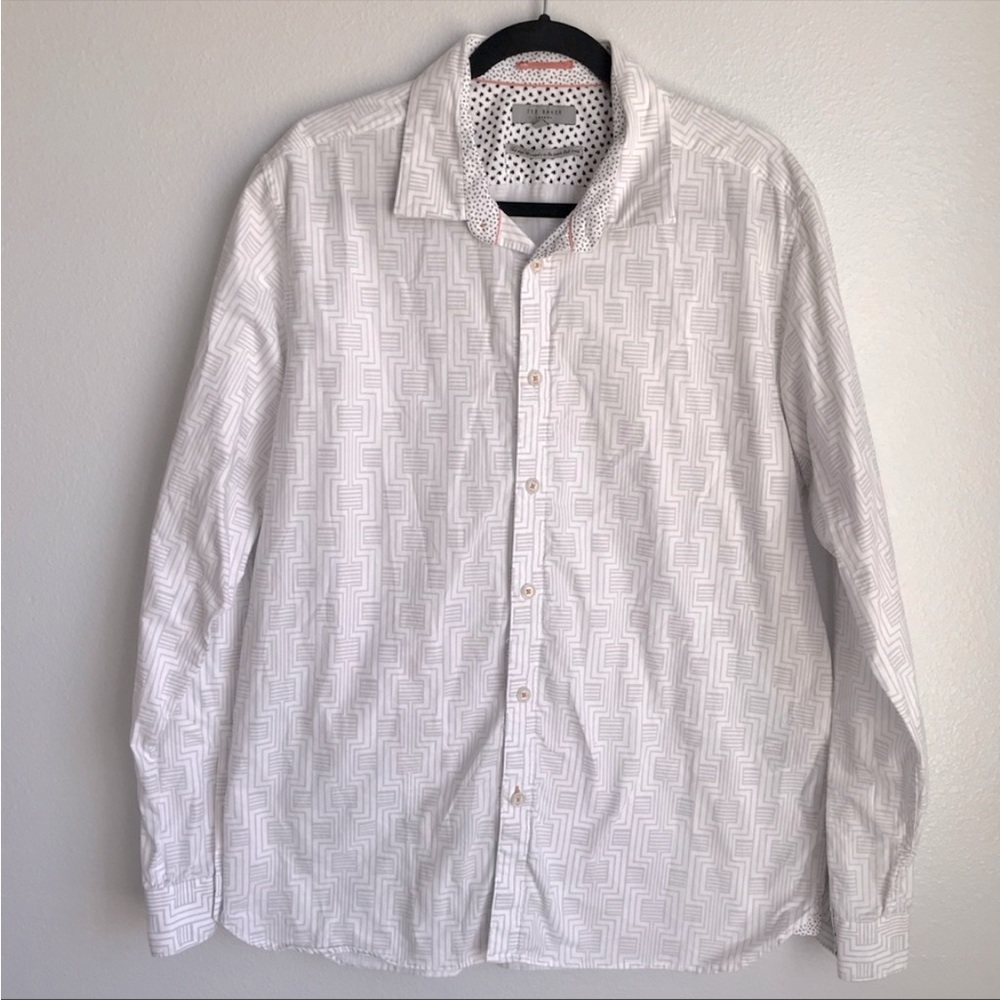 Ted Baker Men Cotton Button Up Shirt